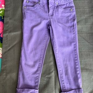 Girl Purple Cropped pants size 7